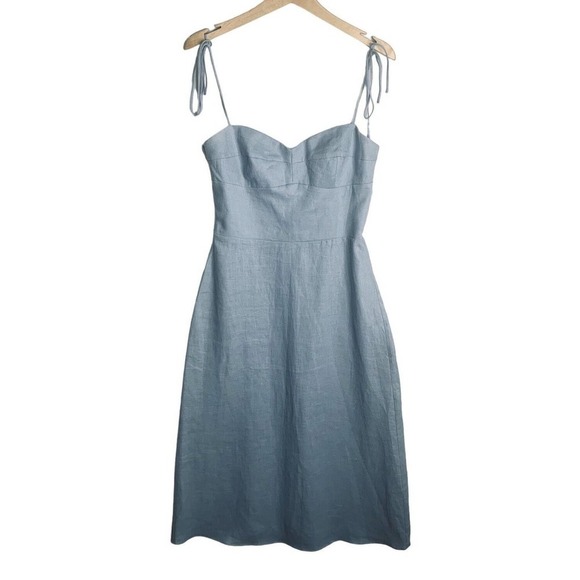 Amanda Uprichard Light Blue Midi Dress - Picture 4 of 13